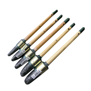 <span class=keywords><strong>Pennello</strong></span> per Pittori con Setole Pure, Testa Rotonda, per Gesso, Olio, Cera, Non Perde Setole, Manico in Legno Verniciato - Product Image 1