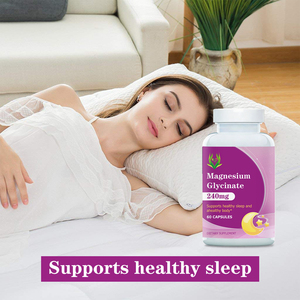 Private Label Magnesium Glycinate Capsules 240MG Supports Healthy Sleep Muscle Relaxation Bone Brain Health <b>Metabolism</b> - Product Image 3