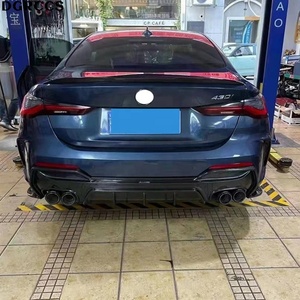 Difusor Trasero de Fibra de Carbono Estilo 3D para Serie 4 G22 G23 2020-2024, Lip Trasero para Parachoques - Product Image 6