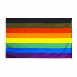 Banderas del Orgullo Gay LGBT Personalizadas de Primera Calidad al por Mayor, Bandera Arcoíris de 3x5 pies, Banderas Transgénero y Bisexuales - Product Image 5