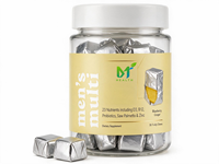 OEM Multivitamine Kauwtabletten voor Mannen - Ondersteuning voor Immuunsysteem en Energie, Vitamine A, B12, C, D3, E, Foliumzuur, Probiotica, Zink - 30-daagse voorraad