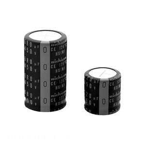 ตัวเก็บประจุแบบบล็อกชนิด Snap-in รุ่น LHX2W271MELC30 BL แบบ Through Hole ความจุ 270 ไมโครฟารัด - Product Image 1