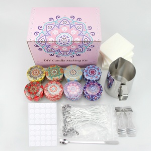 <span class=keywords><strong>Kit</strong></span> complet de fabrication de <span class=keywords><strong>bougies</strong></span> avec fondoir à cire Fournitures de bricolage Cadeau artisanal - Product Image 1