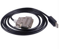 Câble Null Modem USB vers DB-25 mâle CNC DNC FTDI avec contrôle de flux logiciel CNC-SW-25M