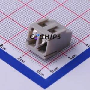 DB128L-5.08-2P-GY-S Screw Terminal Block Through hole Component (THT),P=5.08mm Connector 1x2P 5.08mm Gray Through Hole - Product Image 2