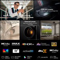 Projecteur vidéo Valerion VisionMaster MAX Awol 3000 ISO pour Google TV Projecteur laser RVB de qualité 4k Projecteur 4k Projecteur
