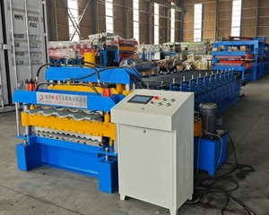 Kẽm hai lớp Roof Panel cuộn tạo thành máy 828 + 836 mô hình tấm lợp làm machinetile làm máy móc - Product Image 4