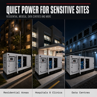 Groupe électrogène diesel JSST SEDC pour champ pétrolier, 20 kVA, 60 Hz, super silencieux, pour alimentation de secours de centre de données