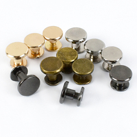 Meetee BF007 5-8mm livre de comptes Rivet sac à main sangle accessoires sac chaîne vis décor clou plat Rivet anneau boucle goujons