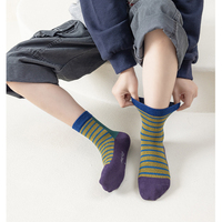 Chaussettes en coton jacquard personnalisées, imprimées et brodées, avec votre propre motif, pour adultes et jeunes, avec logo