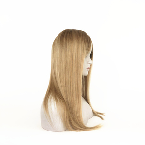 Ombre <span class=keywords><strong>Rubio</strong></span> <span class=keywords><strong>ceniza</strong></span> largo brasileño Remy Peluca de pelo marrón claro encaje Frontal sedoso onda recta pelucas delanteras de encaje de alta calidad - Product Image 4