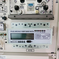 Medidor de Energía Trifásico de 4 Hilos con Opciones de Pantalla Dual, Riel DIN, M-Bus, Medición Activa y Reactiva, Infrarrojo, Kwh, CT Incluido
