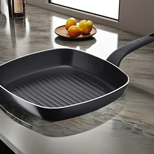 Poêle carrée électrique en aluminium <span class=keywords><strong>Tefal</strong></span> B55540 26x26cm |   Revêtement antiadhésif |   Signal thermique |   Cuisine saine |   Noir - Product Image 2