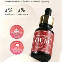 Sérum Visage OEM à l'Acide Azélaïque – Contrôle du Sébum, Anti-Imperfections, Soin Doux pour la Peau, Estompe les Marques et Taches Post-Acné, Apaise et Répare les Rougeurs