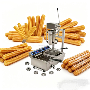 Máquina Comercial Manual para Hacer Churros Españoles de 5L con Freidora de 30L, Máquina de Churros, Máquina de Snacks - Product Image 1