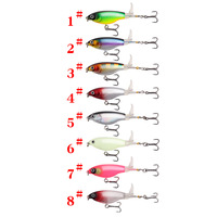 Luya Mini bruit tracteur 9.2Cm6G basse appât Surface Laser réfléchissant pour saumon poisson-chat marlin brochet pêche pour la pêche sur glace