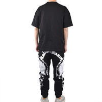 Ensemble de survêtement pour hommes, 2 pièces, pull, Jogging, T-shirt, Logo personnalisé, vêtements de sport d'été