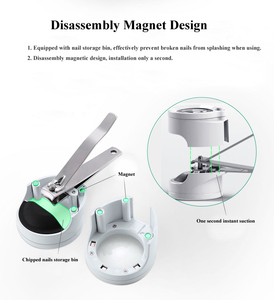 Coupe-ongles en acier inoxydable blanc 3,5X avec <span class=keywords><strong>loupe</strong></span> à lumière LED, coupe-ongles <span class=keywords><strong>pour</strong></span> pédicure <span class=keywords><strong>pour</strong></span> les personnes âgées, les enfants - Product Image 3