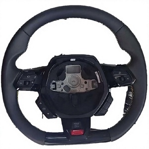Volant en fibre de carbone compatible avec Lamborghini Aventador LP700 LP720 LP740 LP750SV LP770, cuir compatible avec Huracan Urus - Product Image 6