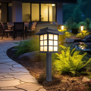 Lampada Solare LED da Pavimento per Esterni, Giardino, Villa, IP65, Grande Lampada da Prato, Illuminazione Atmosferica per Cortile - Product Image 3