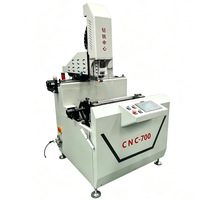 Machine de perçage et de fraisage CNC à double broche et tête pivotante pour cadres de portes et fenêtres en bois massif