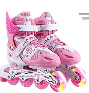 Patines de <span class=keywords><strong>ruedas</strong></span> de patinaje ajustables duraderos para niños y adultos de nueva tendencia, Patines De 4 <span class=keywords><strong>Ruedas</strong></span> Con Luz - Product Image 4