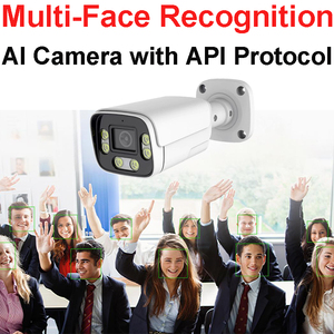 <strong>Face</strong> <strong>Recognition</strong> AI <strong>Camera</strong> for <strong>ONVIF</strong> IP66 Metal LAN RL45 Outdoor/Indoor Infrared CCTV <strong>Camera</strong> Waterproof Night Vision - Product Image 1