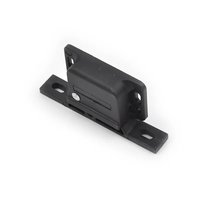 Loquet de panneau en alliage de zinc noir à fermeture par poussée pour porte de placard, tiroir, camping-car, caravane, bateau