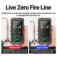 Electronic Multimeter Large Display Precision Voltage Resistance Current Detector Anti Damage Measuring Instrument