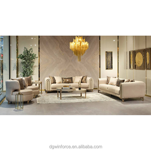 Furnitur rumah Sofa Sofa ruang tamu pelatih kursi ruang tamu Sofa santai Chesterfield berlapis kain kancing rumbai Modern kustom kelas atas - Product Image 1