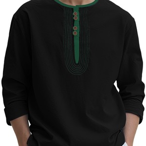 เสื้อยืดแขนสั้นผู้ชายผ้าฝ้ายแบบครอปและชุดเซ็ตสำหรับเครื่องรีดร้อนแบบกำหนดเอง เสื้อยืดผู้ชายทรงหลวม - Product Image 2