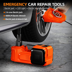 طقم رافعة سيارات كهربائية هيدروليكية جديدة لعام 2026 بقوة 5 طن و12 فولت مع مضخة نفخ إطارات ومفتاح ربط صدمي، مجموعة أدوات إصلاح طارئة للسيارات - Product Image 5