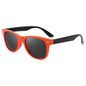 Gafas de Sol Infantiles de Estilo Europeo Americano Clásico, Protección UV400, Marco de Plástico, Lentes AC, Unisex, Protección Solar para Viajes - Product Image 1
