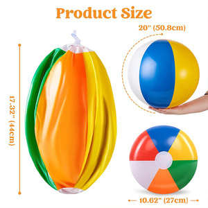 Bulk <span class=keywords><strong>Beach</strong></span> <span class=keywords><strong>Ball</strong></span> Kinder Aufblasbarer <span class=keywords><strong>Ball</strong></span> Schwimmbad Wasserspiel zeug Bunt Günstig Klar PVC Aufblasbarer Wasserball - Product Image 4