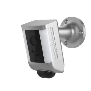 防水 IP65 1080P 高清警笛报警户外射灯相机 LED 泛光灯 WiFi 摄像机