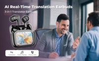 Auriculares Inalámbricos con Banda para el Cuello, Pantalla Digital, Cancelación de Ruido Activa (ANC), Resistentes al Agua IPX5, Control Táctil, para Deportes y Videojuegos Profesionales