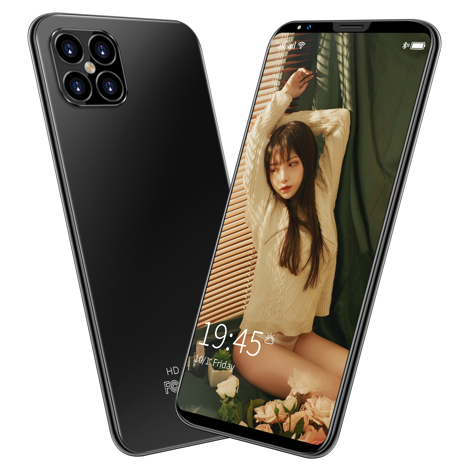 6,1 дюймов 6GB + 128GB Android смартфон 10-ядерный 5G LET мобильных телефонов HD камера MTK6889 с Face ID Разблокировка смартфонов