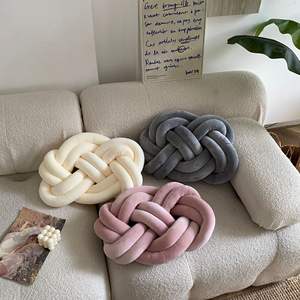 <span class=keywords><strong>Coussin</strong></span> de canapé de chaise de couleur unie Spandex en forme d'anneau, boule de noeud de <span class=keywords><strong>coussin</strong></span> de canapé bon marché pour la décoration de salon - Product Image 3