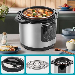 Winningstar Electric Pressure <b>Cooker</b> 8L Stainless Steel <b>Multi</b> <b>Function</b> Automatic Cooking - Product Image 2