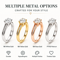 IGI-Zertifizierter CVD HPHT Labor-Gezüchteter Diamant-Ehering, Halb-Eternity Trauring aus 18K Gold, Umweltfreundlicher Edel-Schmuck