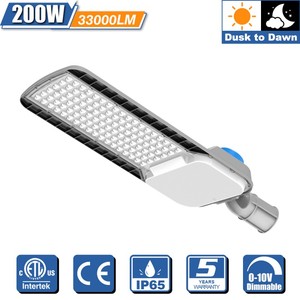 ไฟถนน ไฟส่องสว่างลานจอดรถ ไฟถนนกลางแจ้งกันน้ำ IP65 ทำจากอลูมิเนียม ไฟถนน LED 100w 150w 200w - Product Image 2