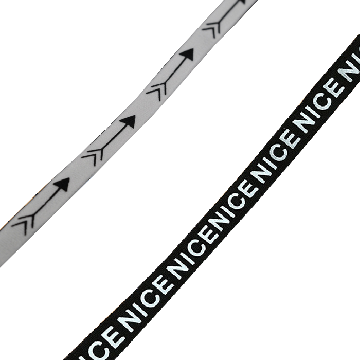 Эластичная лента, аксессуары для одежды, хороший растягивающийся силиконовый дизайн логотипа на заказ, шейный воротник с принтом