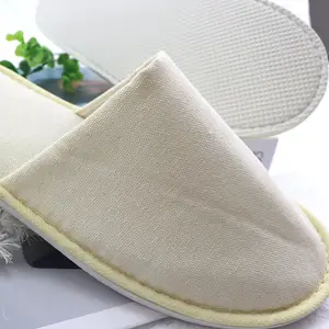 Cina fabbrica hotel servizi donna signore pantofole cotone e lino personalizzato pantofole usa e getta