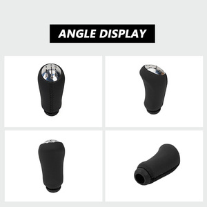 Car Gear <b>Knob</b> Leather Wrapped 5-Speed <b>Shift</b> <b>Knob</b> For Renault Mk2 Mk3 Ergonomic Design Black - Product Image 4