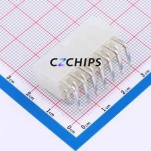 HC-5557-4.2-2x7AW Wire-to-Board Pin Header Bent Lead Through Hole,P=4.2mm 2x7P 4.2mm Right Angle Insert Mini-Fit (MX 4.2) - Product Image 2