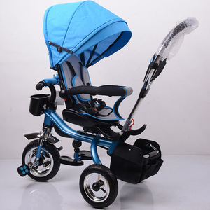 <span class=keywords><strong>Tricycle</strong></span> pour bébé en gros / <span class=keywords><strong>Tricycle</strong></span> 4 en 1 pour enfants / <span class=keywords><strong>Tricycle</strong></span> poussette 4 en 1 pour bébé avec poignée <span class=keywords><strong>de</strong></span> poussée à rotation à 360 degrés - Product Image 5