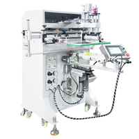 Impresora de pantalla de cilindro de posicionamiento automático de gran oferta para máquina de serigrafía semiautomática de botella con pantalla táctil