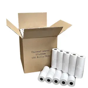 high smoothness 57mm thermal paper roll 2 1/4' 50'' cash register paper jumbo roll