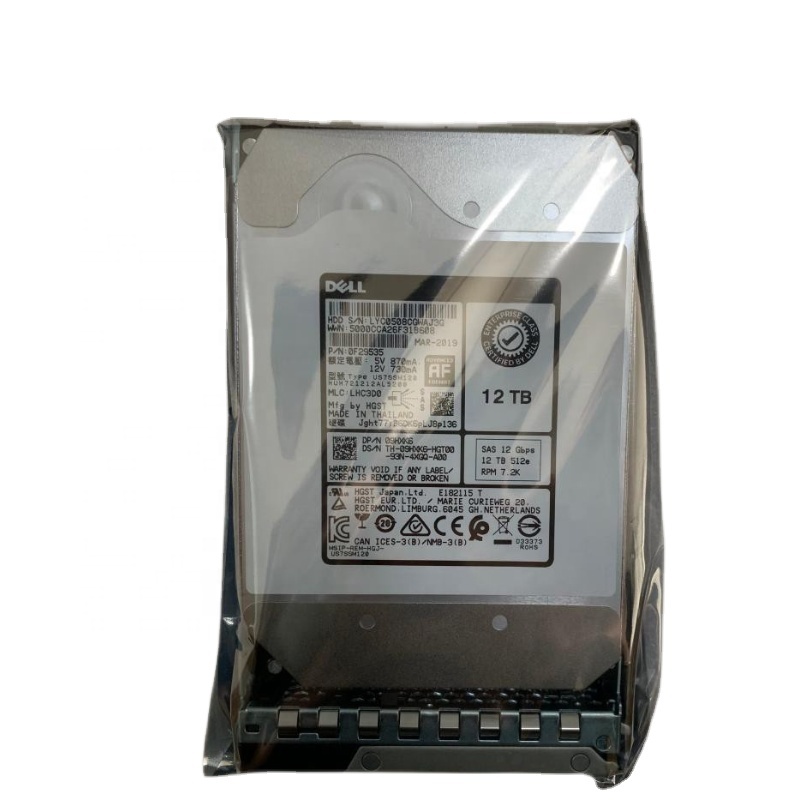 9HXK6 7KT9W/ HGST 0F29535 HUH721212AL5200 12TB SAS 12G SERVER Hard