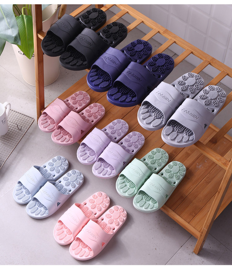 Women Men Thick Platform Slides Indoor Bathroom Slippers EVA Home Shoes